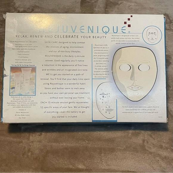 Vintage 1999 Rejuvenique System Linda Evans Facial Toning Kit/ Mask & VHS Works - Picture 4 of 12